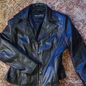 Wilson Women's Sleek Black Leather Jacket